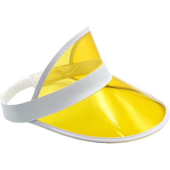 Clear Plastic Sun Visors Pack of 5 Beach UV Protection Adjustable main image 8